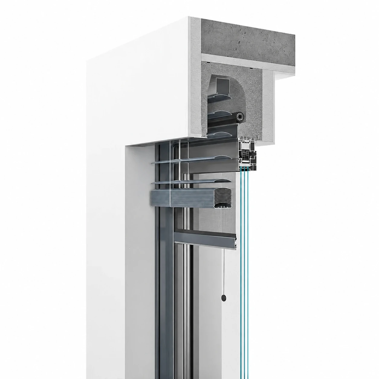 SKB Styroterm žaliuzės su apšiltinama dėže – detalė 1