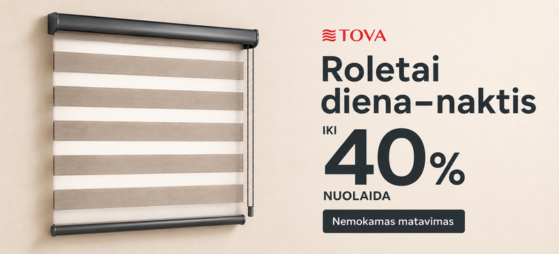 Roletai „Diena–naktis“ – 40 % nuolaida