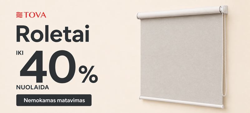 Roletai – 40 % nuolaida