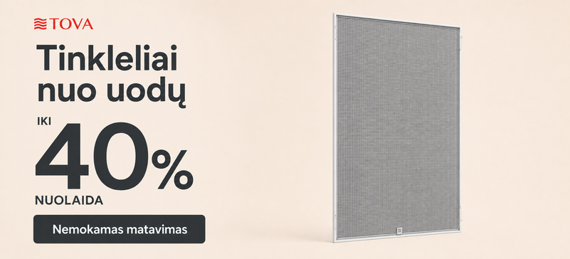 Tinkleliai nuo uodų – 40 % nuolaida